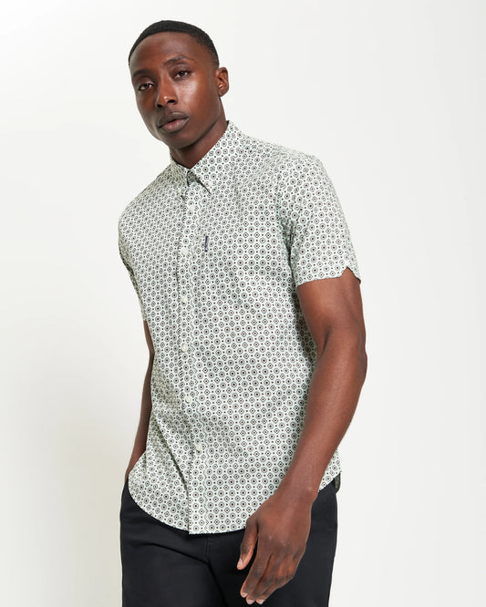 Ben Sherman BS063 Turquoise Geo Print