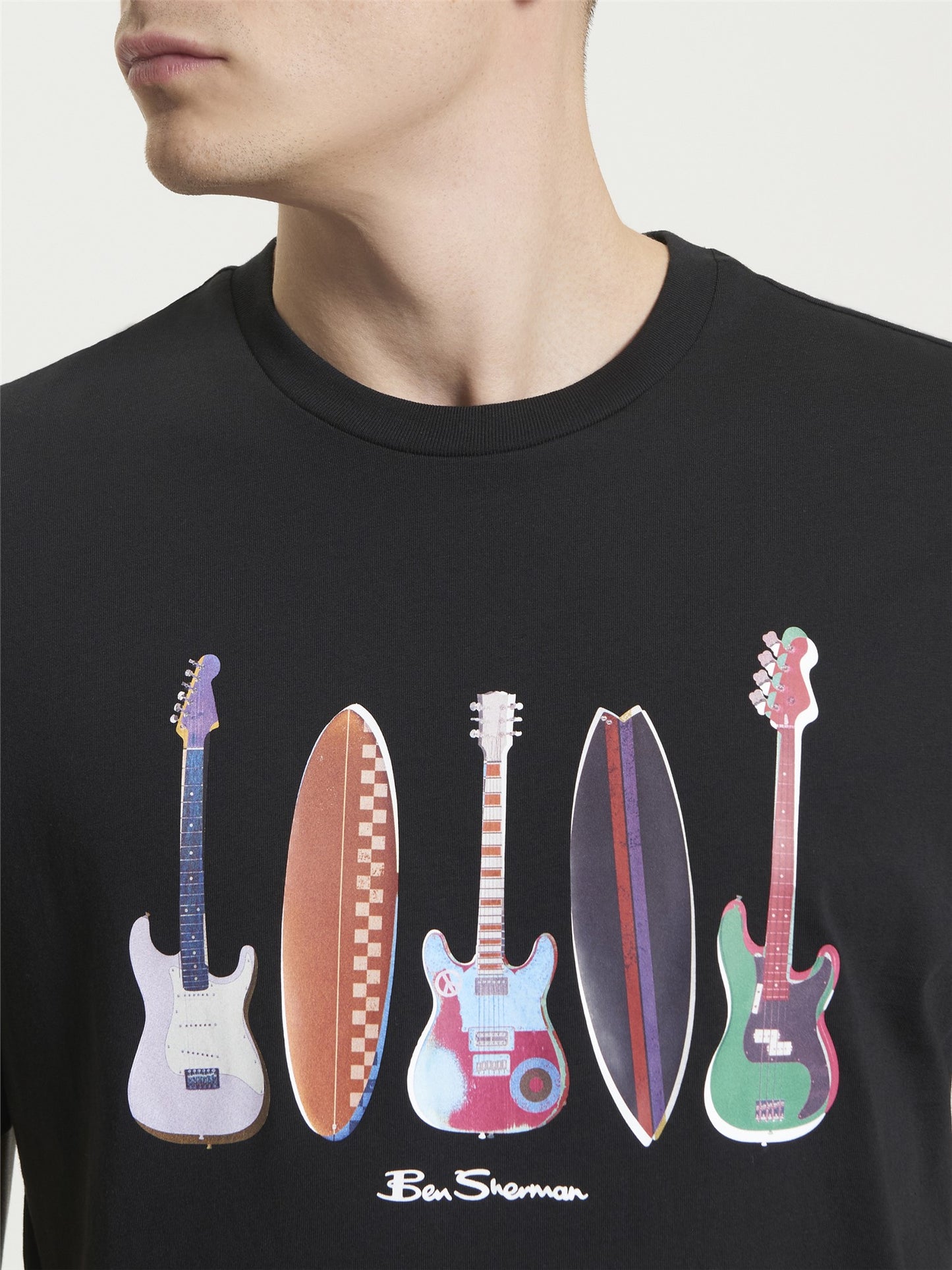 Ben Sherman BS290 Surf N Guitars Tee