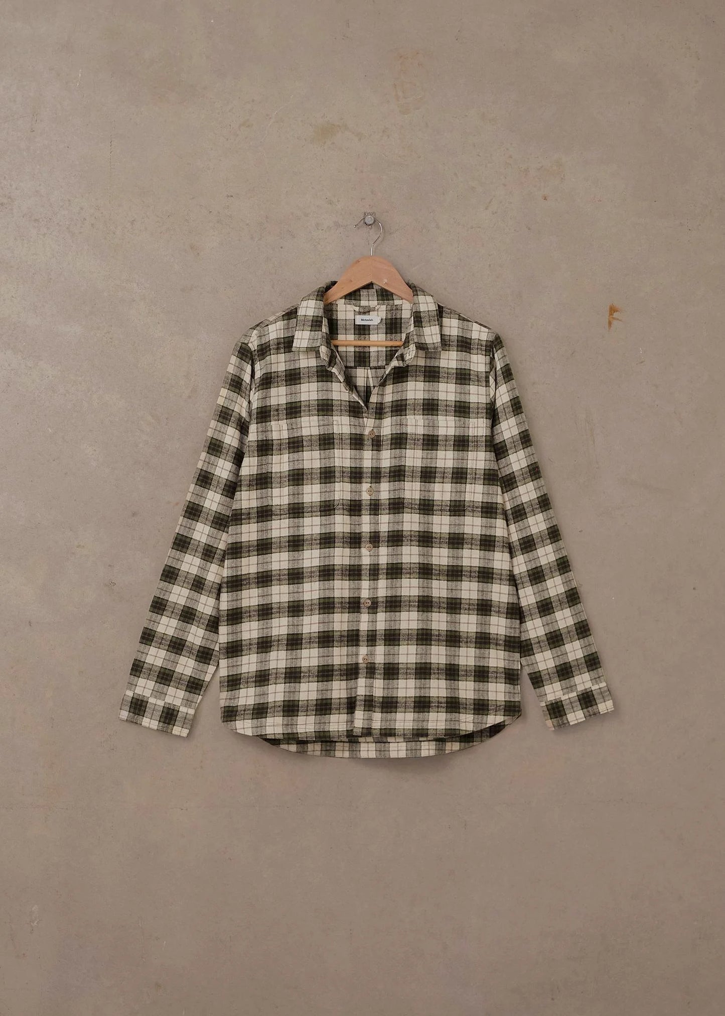 McTavish House Check L/S Flannel Shirt Green Multi