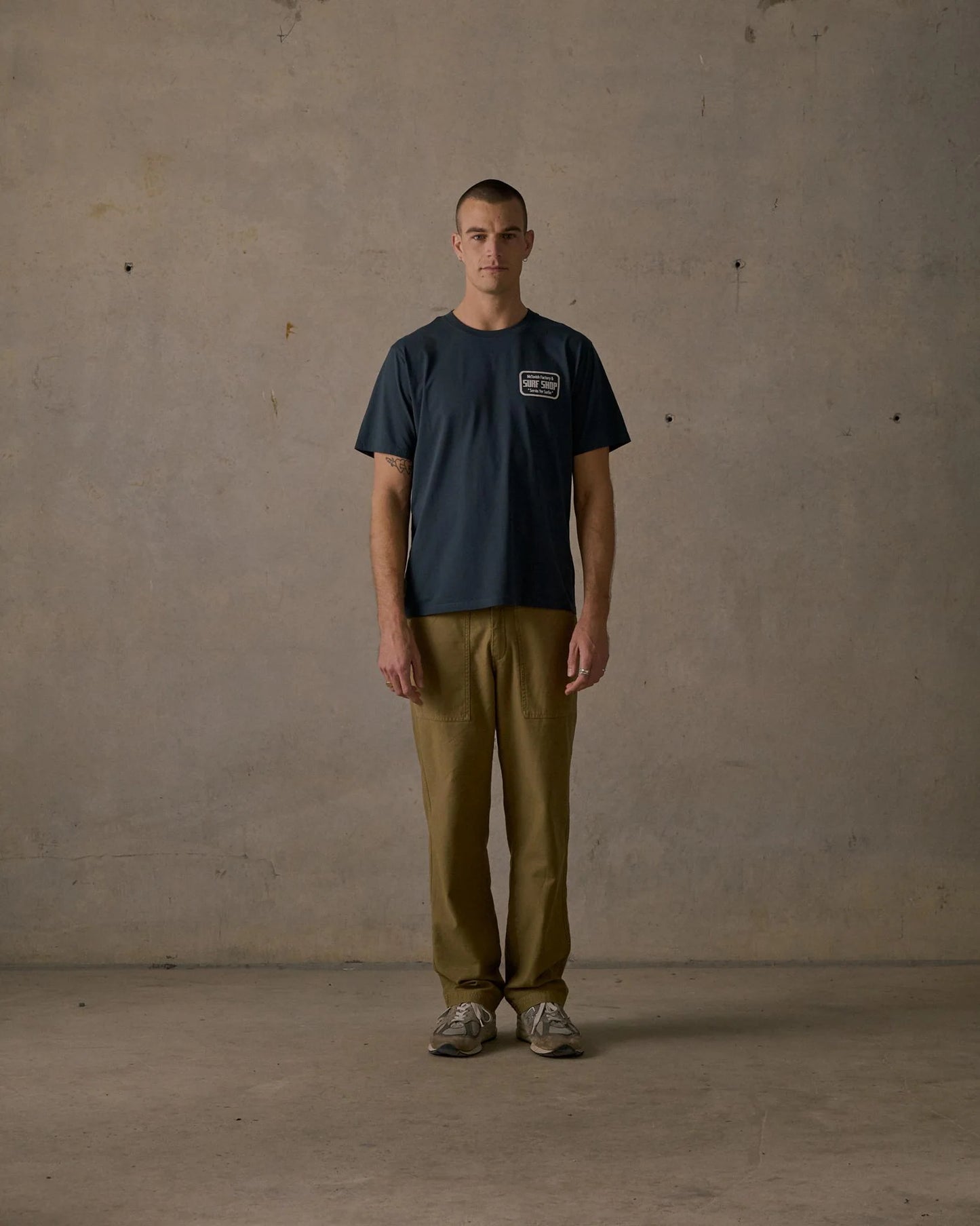 McTavish Surf Shop Tee Dark Blue
