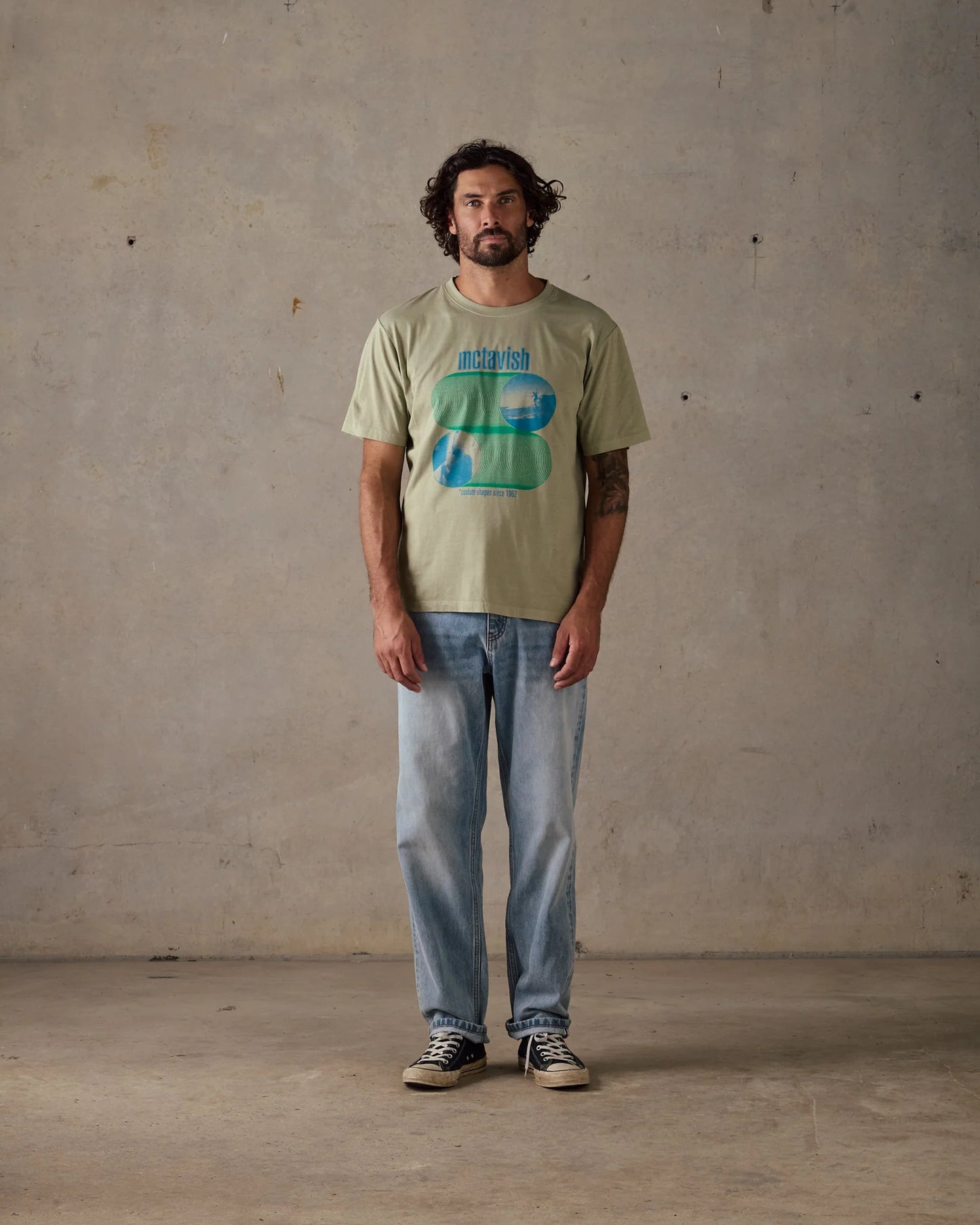 Mctavish Waves Tee by Schuyler Beecroft