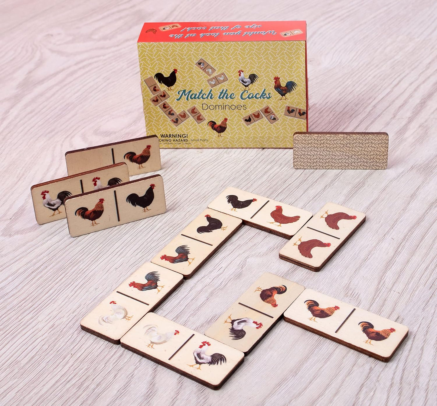 Match the Cocks Dominoes