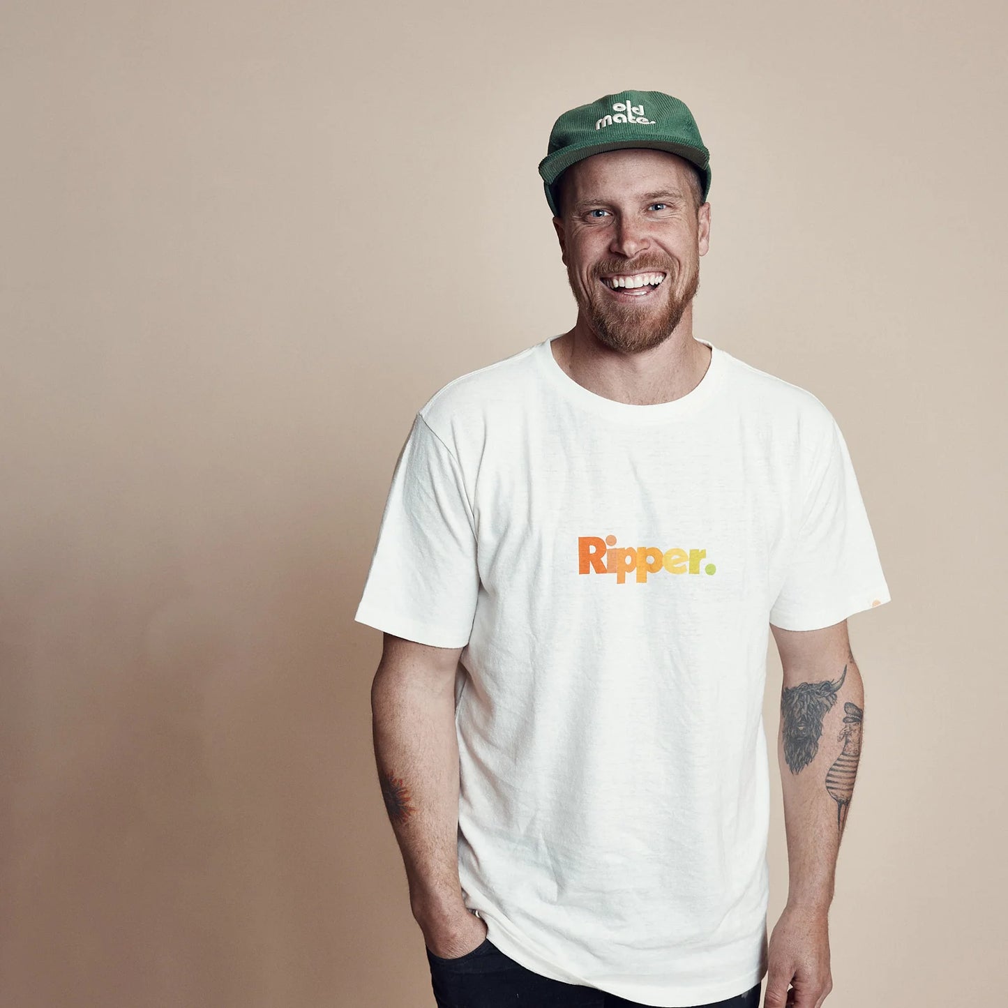 Old Mate Cord Cap Moss