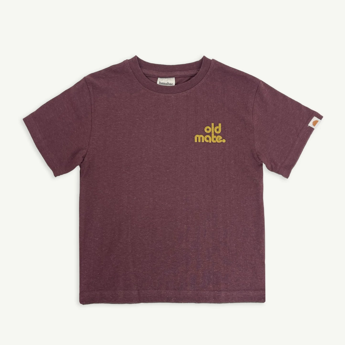 Banabae Old Mate Adult Hemp Tee Raisin