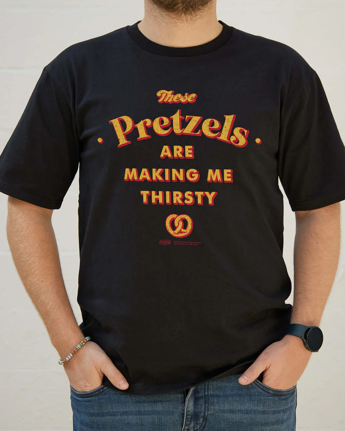 Threadheads These Pretzels Are Making Me Thirsty T-Shirt Black