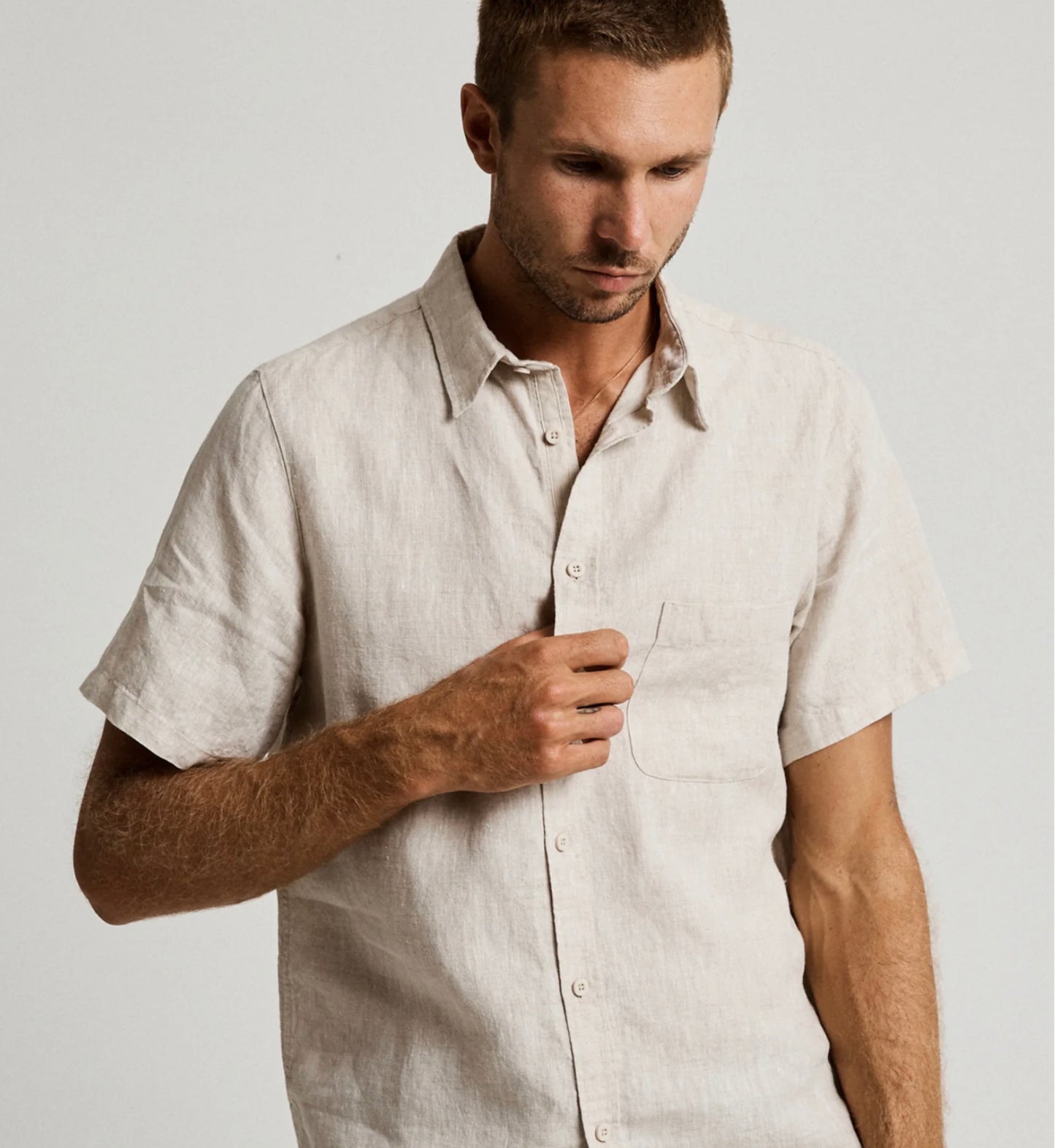 Mr Simple Linen S/S Shirt