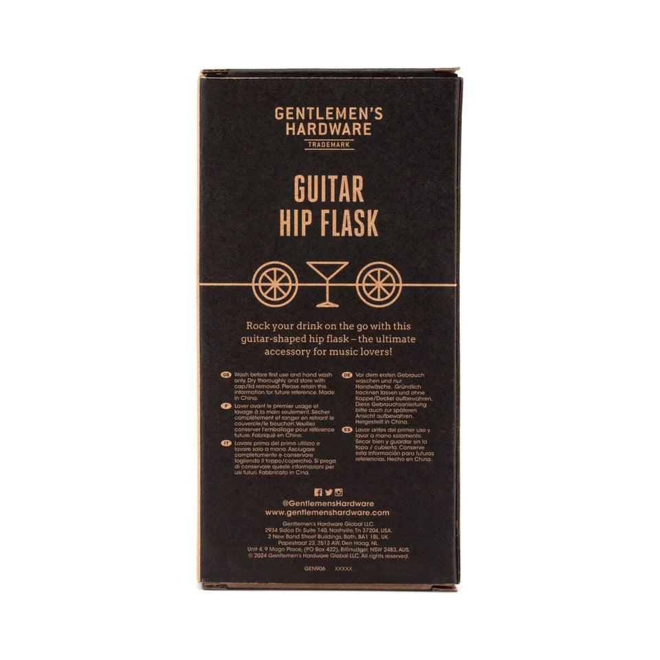 Gentlemen's Hardware Guitar Hip Flask