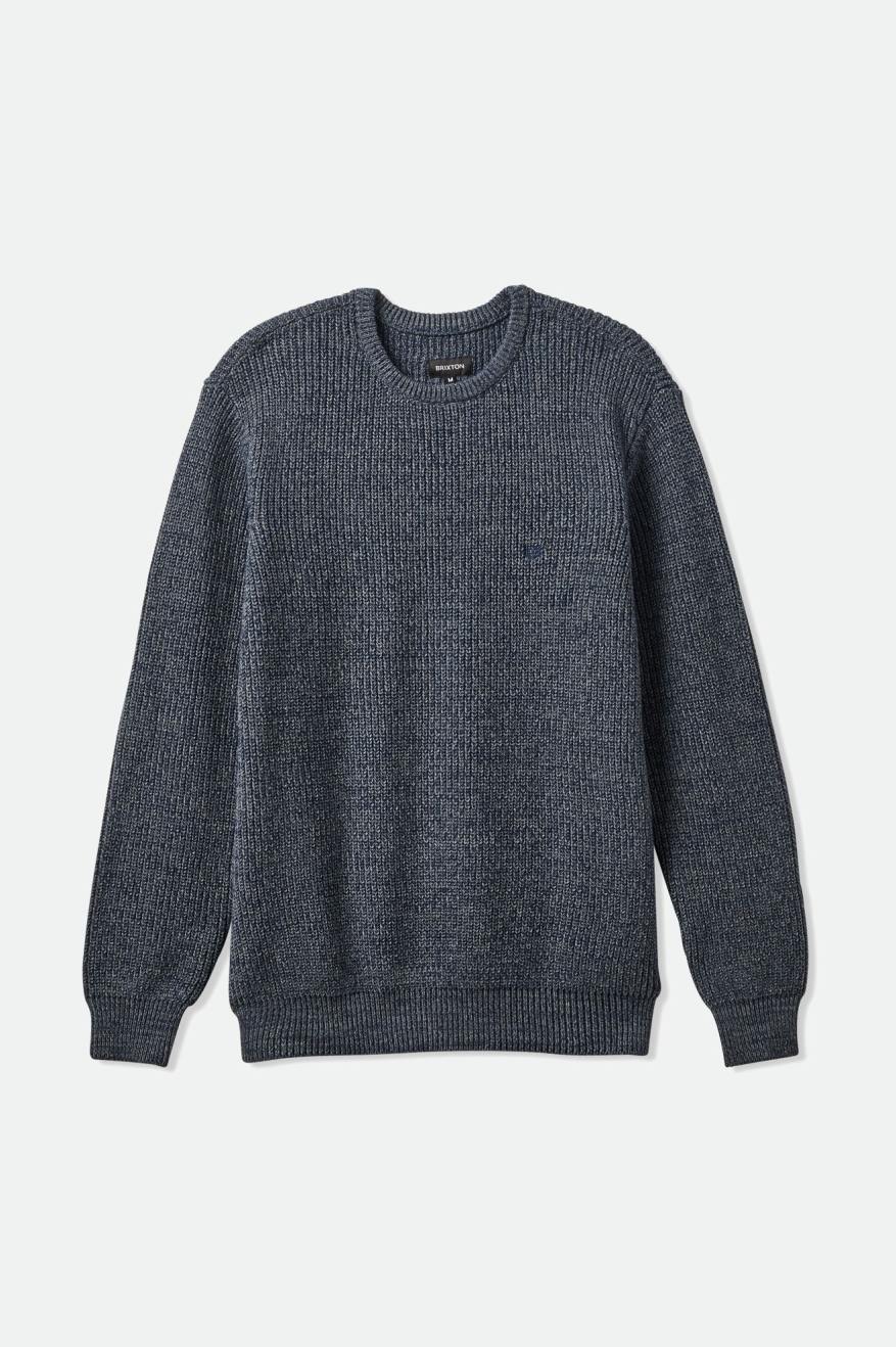 Brixton Landmark Crew Sweater Heather Blue