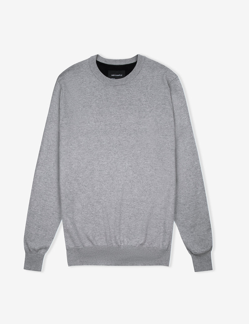 Mr Simple Everyday Wool Crew Knit Jumper
