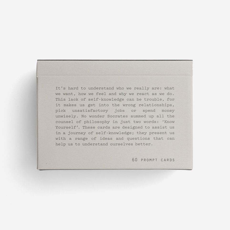 School Of Life Know Yourself Prompt Cards - Urban Depot Leederville