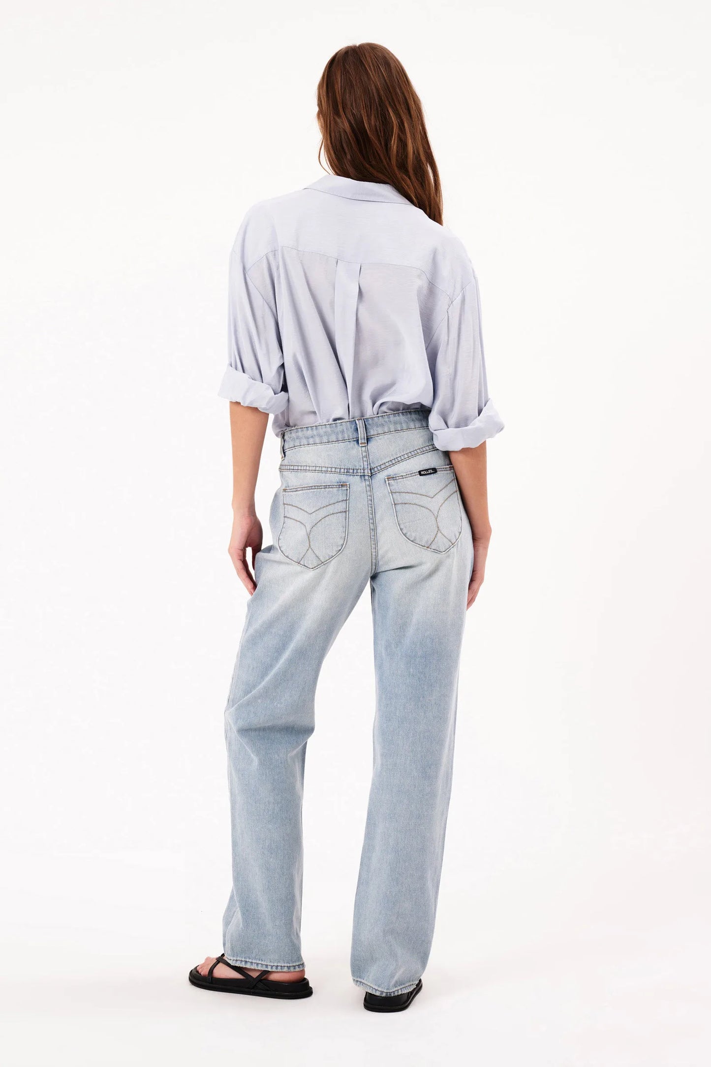 Rolla’s 90’s Relaxed Faded Blue Jean Light Vintage Blue