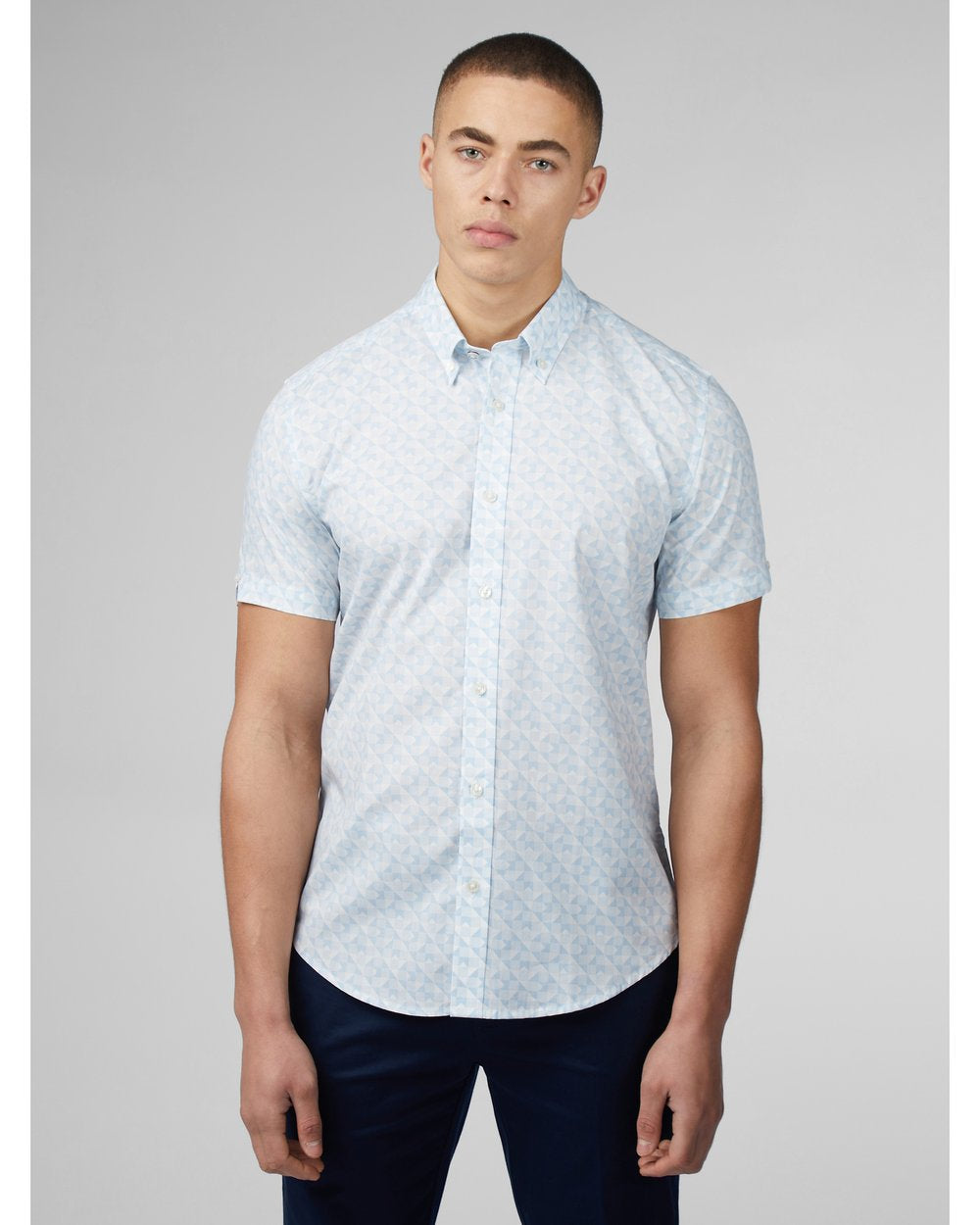Ben Sherman Optic Geo Print S/S Shirt 002