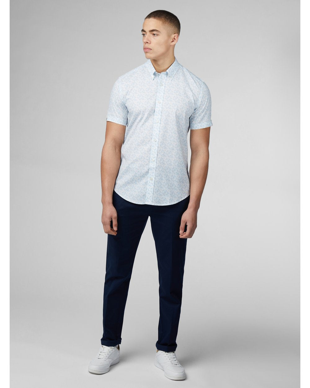 Ben Sherman Optic Geo Print S/S Shirt 002