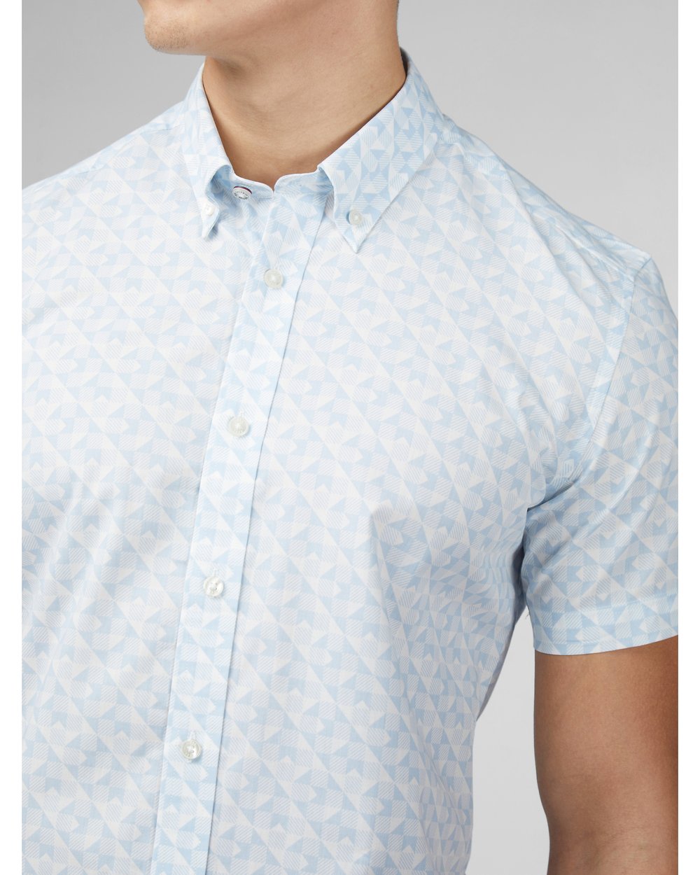 Ben Sherman Optic Geo Print S/S Shirt 002