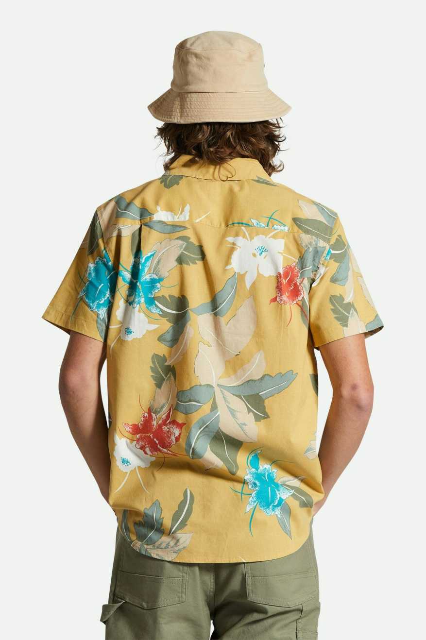 Brixton Charter Print S/S Shirt Sunset Passion