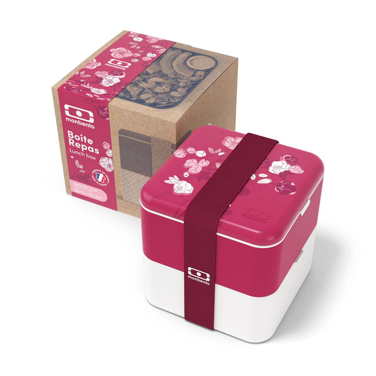 Monbento Square Graphic Magnolia Bento Box