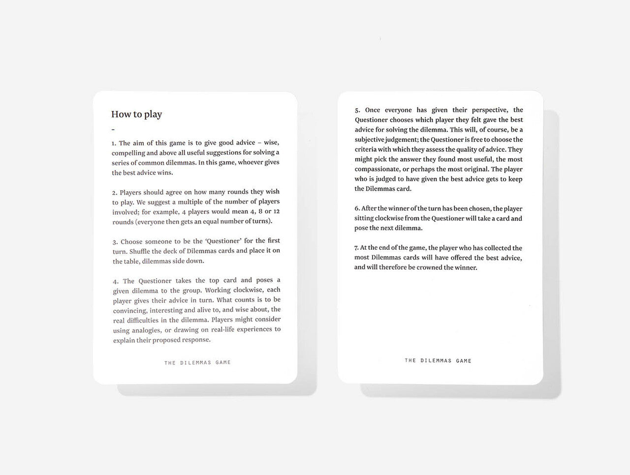 The School of Life The Dilemmas Game