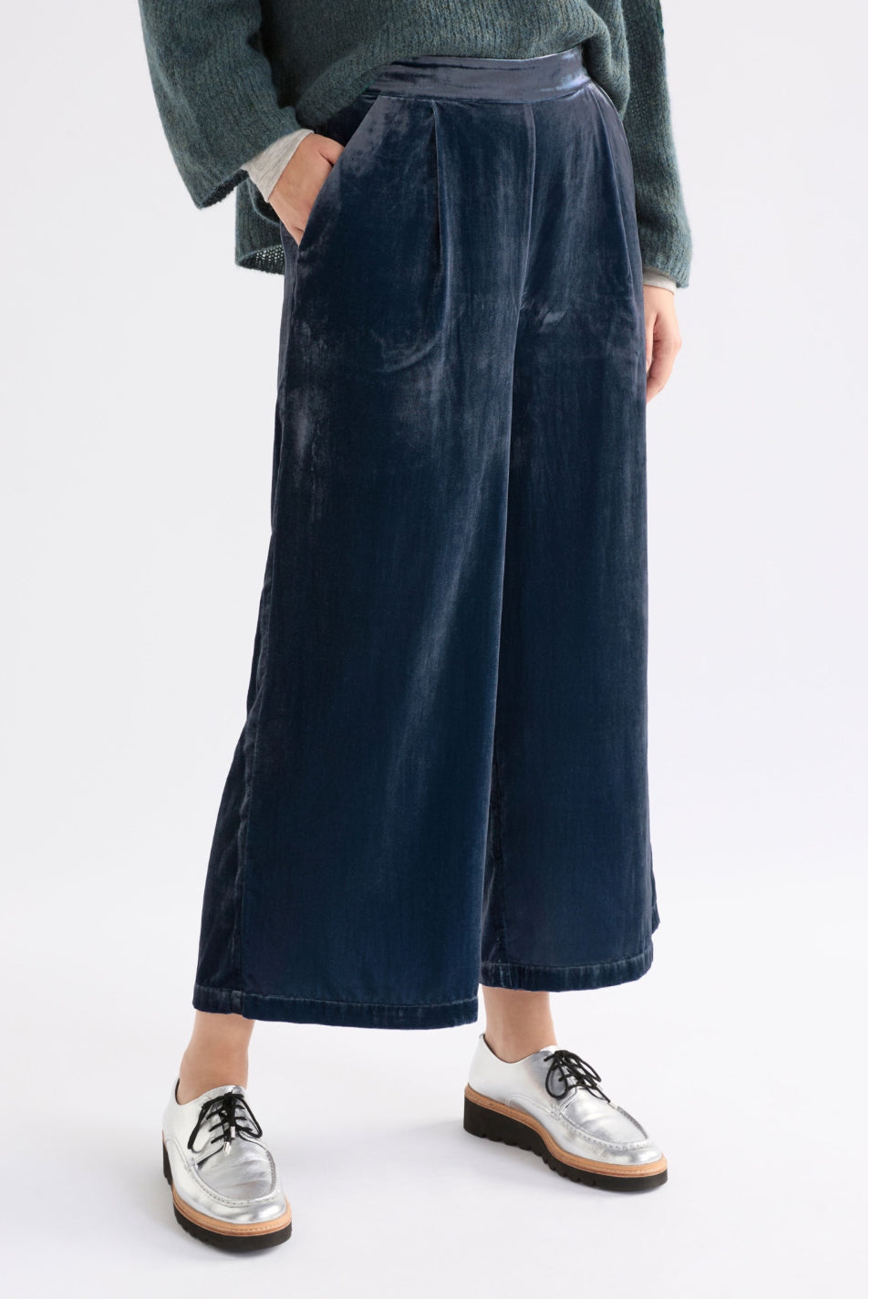 Elk Suuri Wide Leg Pant Blue Steel
