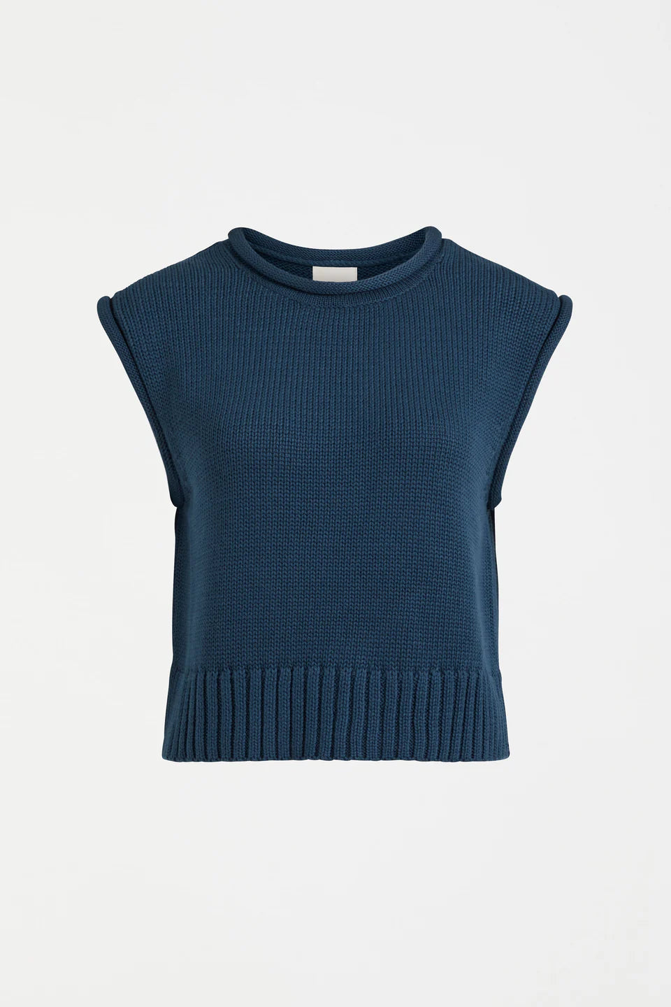 Elk Lunel Knit Vest Deep Sea Blue