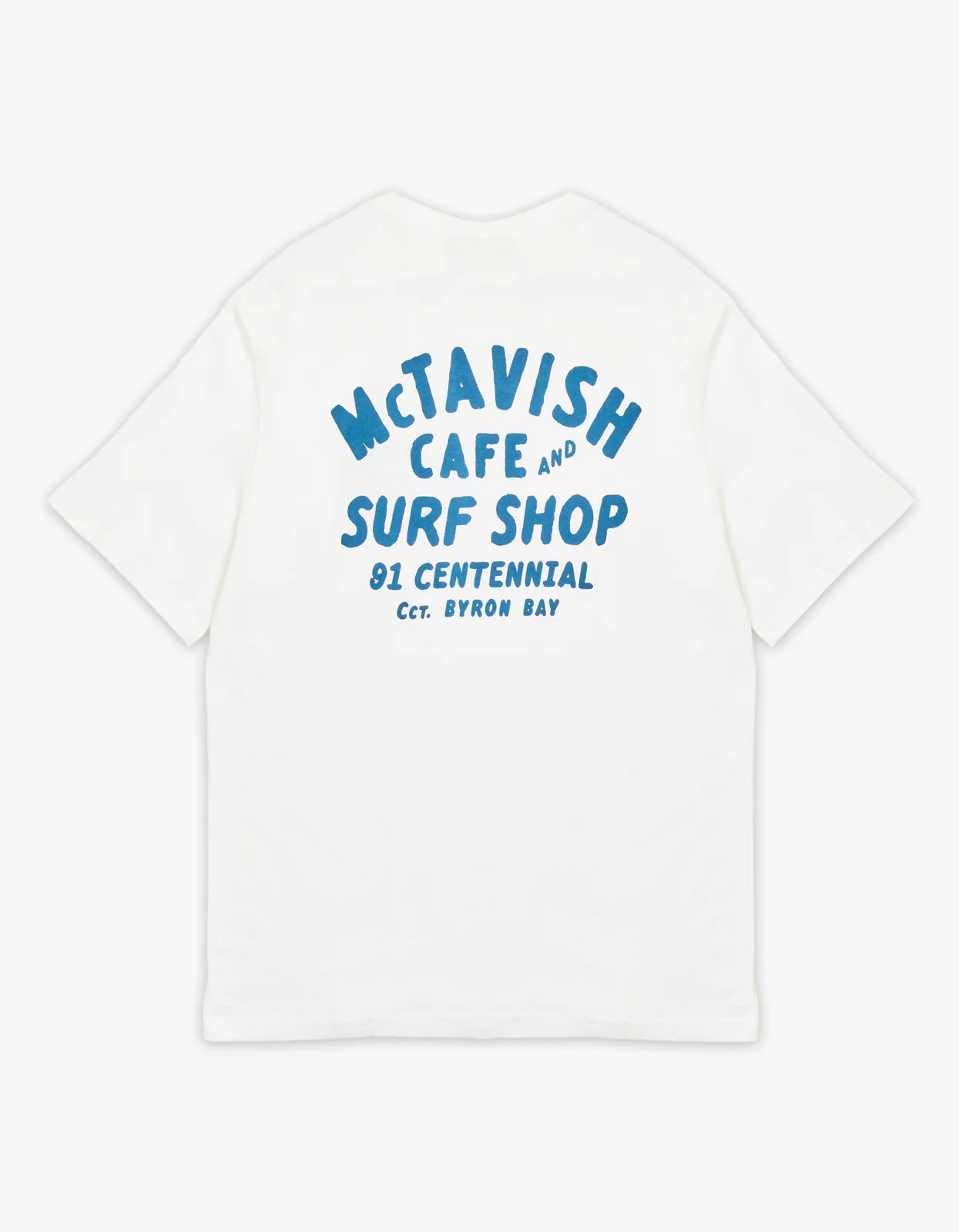 McTavish Byron Bay Surf Shop Tee White