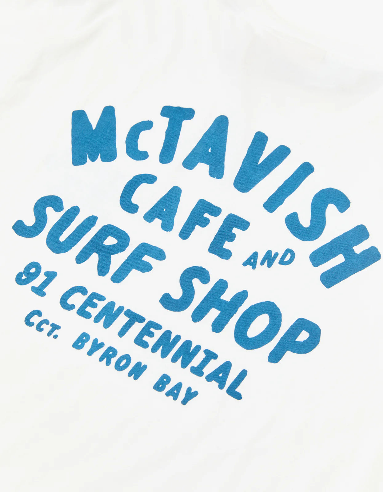 McTavish Byron Bay Surf Shop Tee White