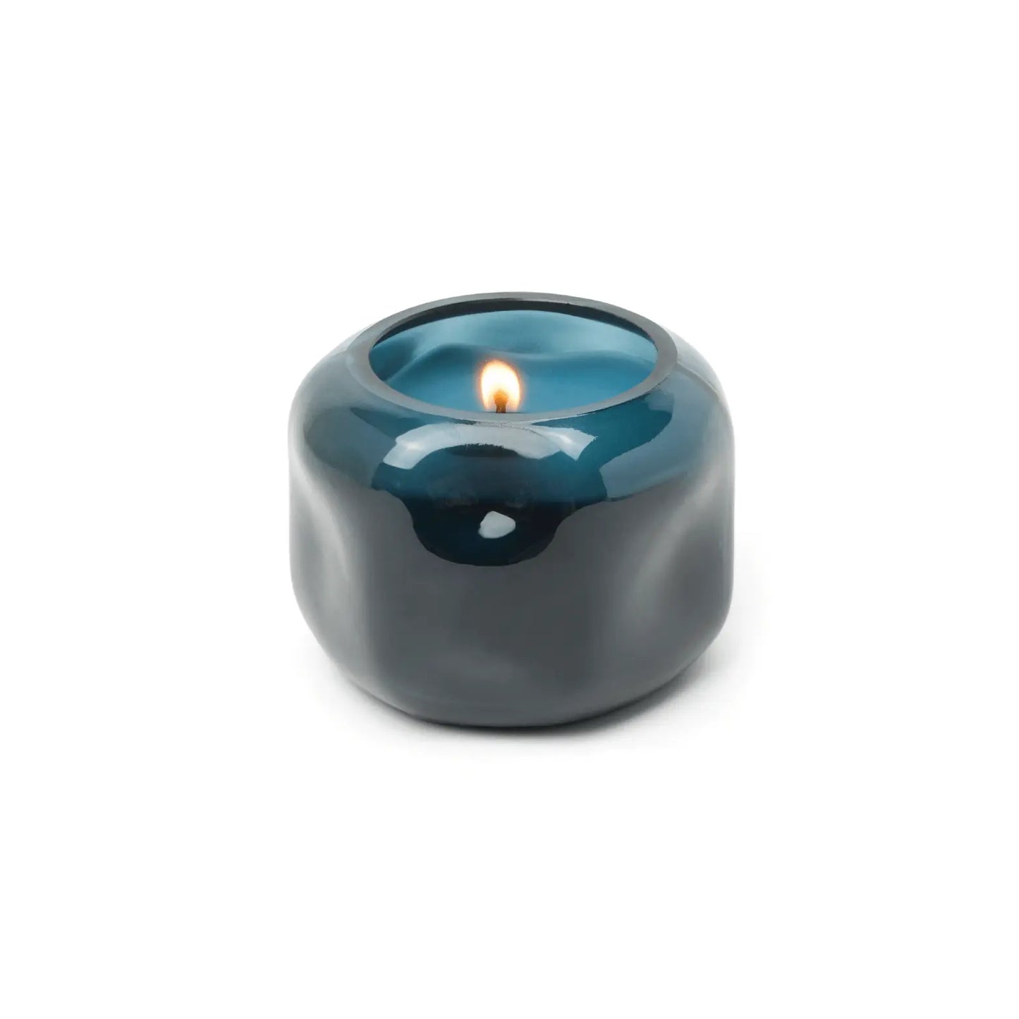 Basalt Organic Shape Tinted Glass Candle (5oz)