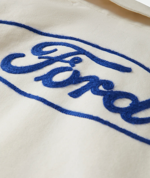 Brixton Ford Number One Garage Jacket Wimbledon White