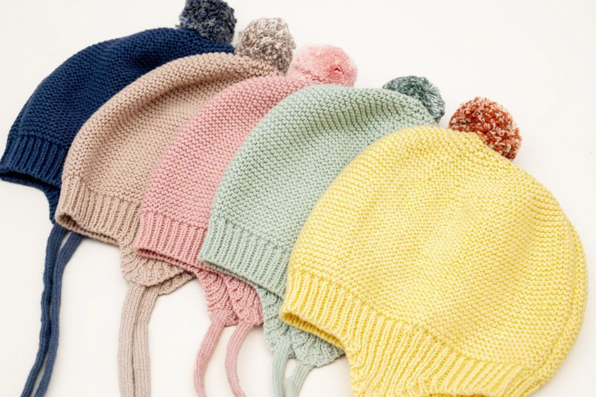 Huggie Knit Pom Pom Hat