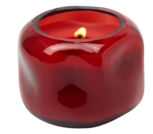 Basalt Organic Shape Tinted Glass Candle (5oz)