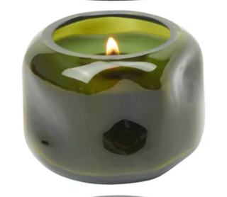 Basalt Organic Shape Tinted Glass Candle (5oz)