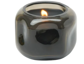 Basalt Organic Shape Tinted Glass Candle (5oz)