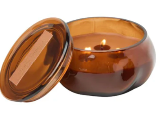 Basalt Organic Shape Tinted Glass Candle (10oz)
