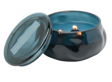 Basalt Organic Shape Tinted Glass Candle (10oz)