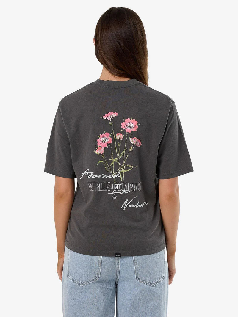 Thrills Adorned in Nature Square Tee - Merch Black