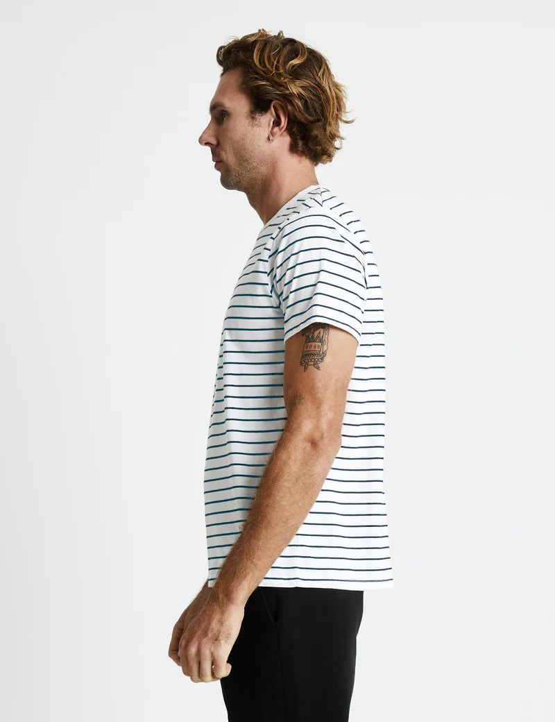 Mr Simple Breton Stripe Tee Navy / White