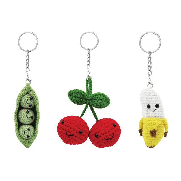 Discovery Zone Crochet Bag Charm Kit 3 Assorted