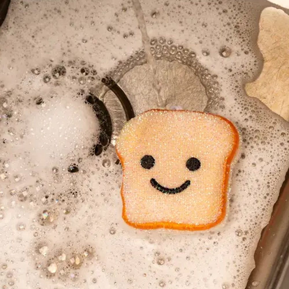 Kikkerland Toast Scrub Sponge