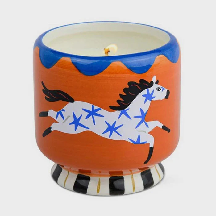 Paddywax Adopo 8oz Horse Ceramic Candle | Sienna Sunset