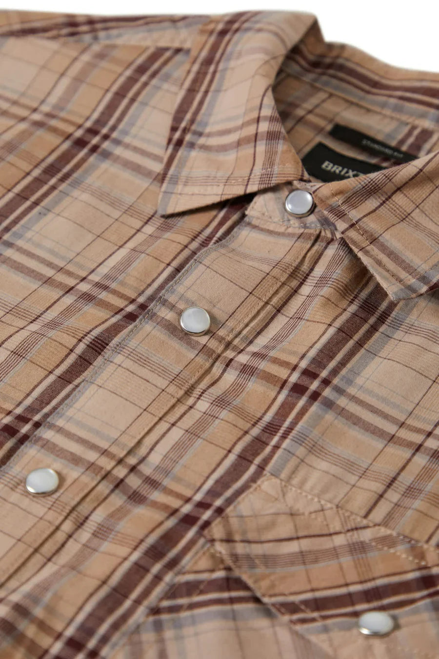 Brixton Wayne S/S Shirt Western Plaid