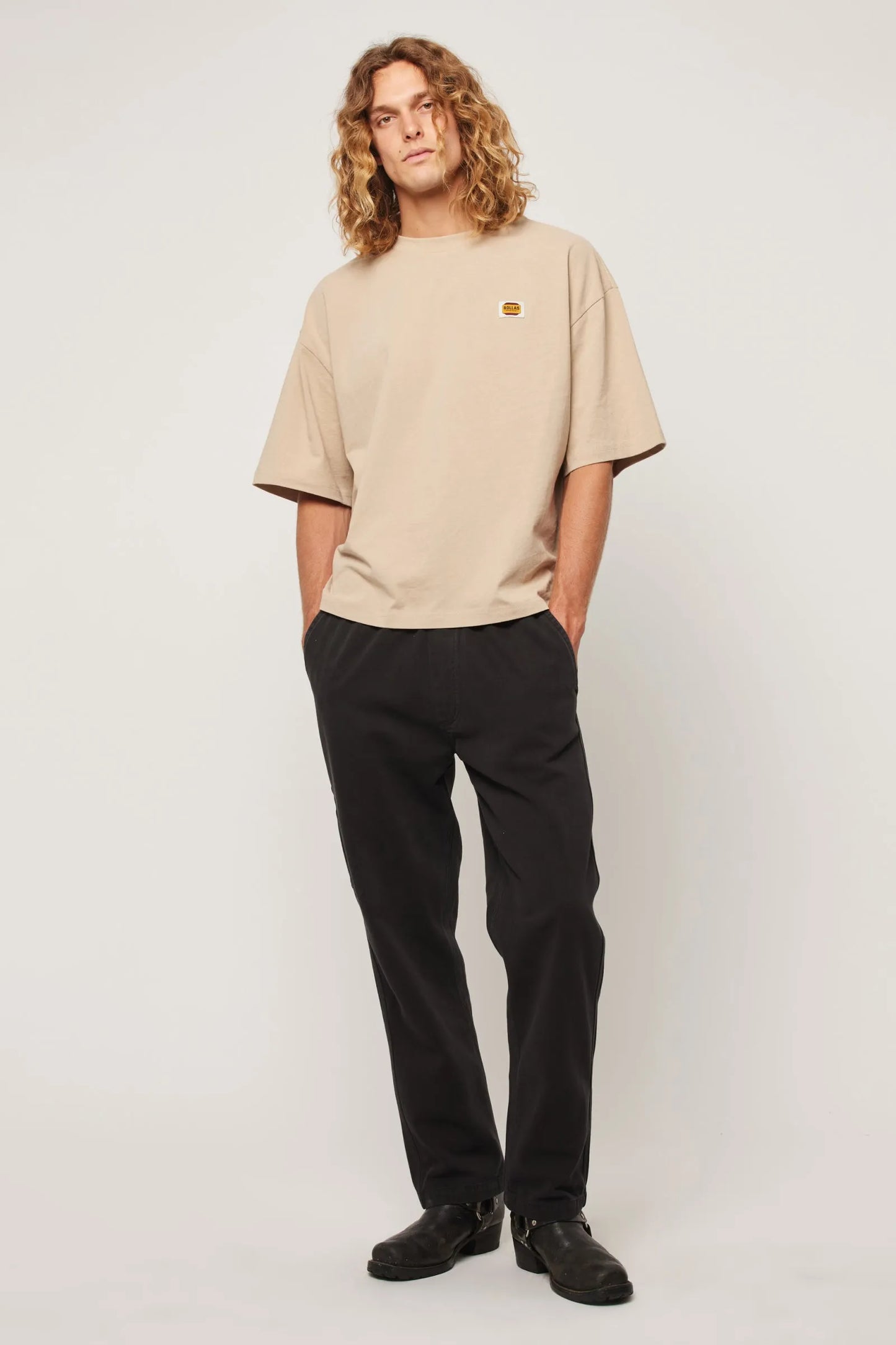 Rollas Crop Big Trade Tee