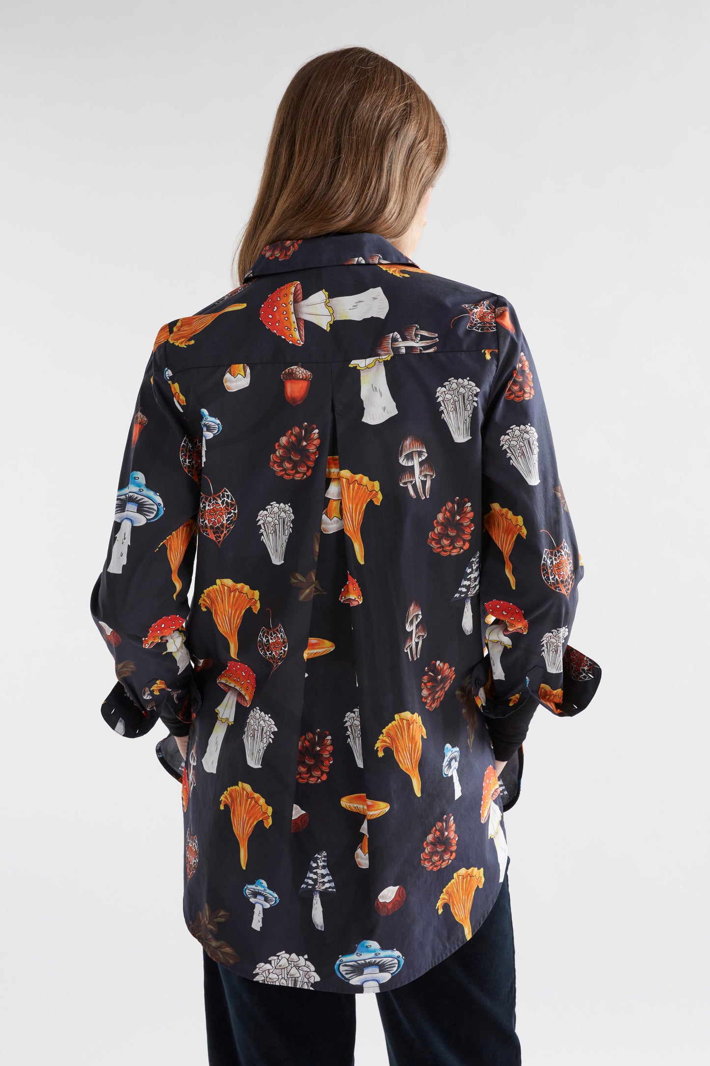 Elk Allem Shirt Mushroom Print