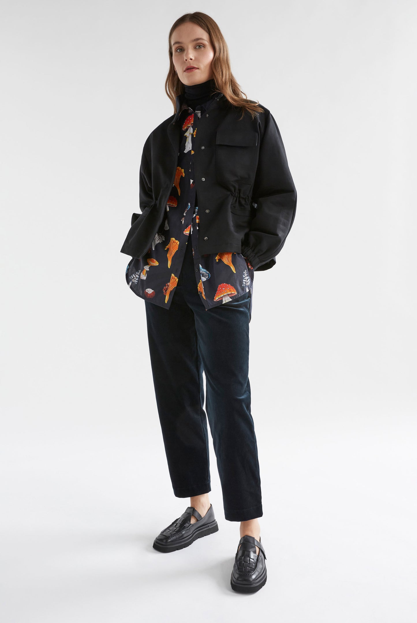 Elk Allem Shirt Mushroom Print