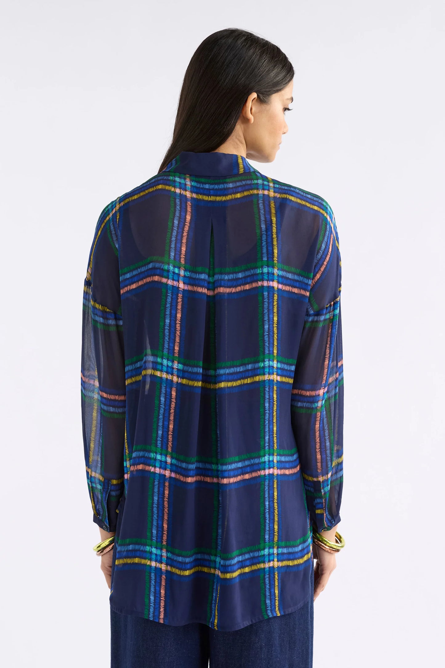 Elk Eir Sheer Shirt Elba Check