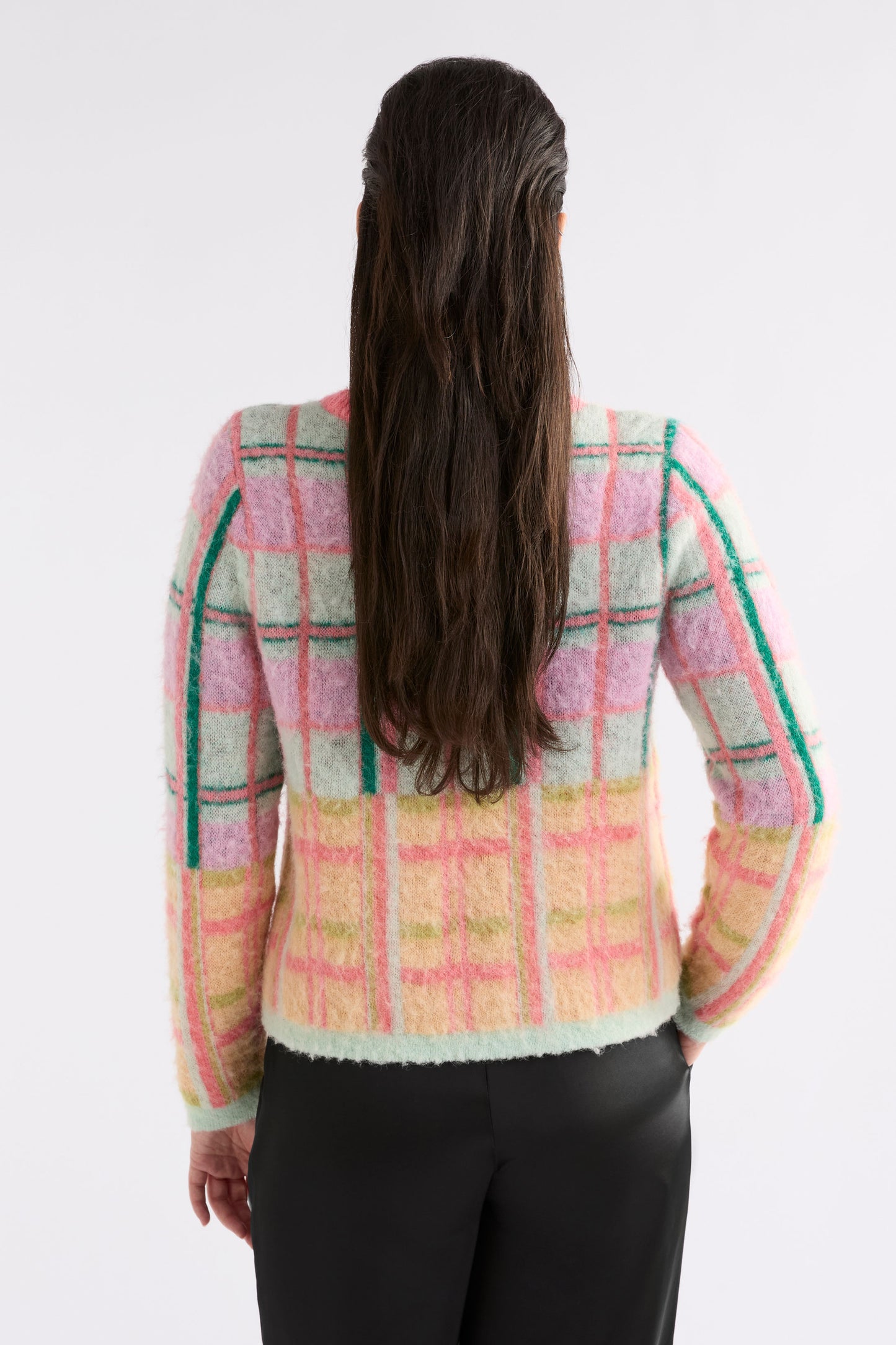 Elk Ostti Sweater Pink Punch Check