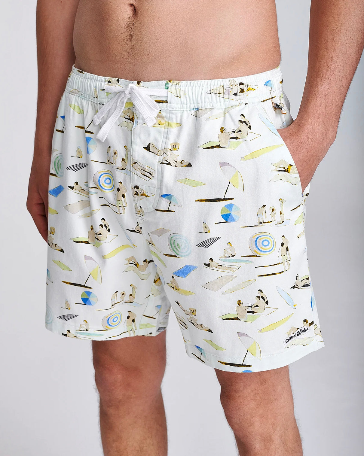 TCSS Lay Day Elastic Waist Trunk Vintage White