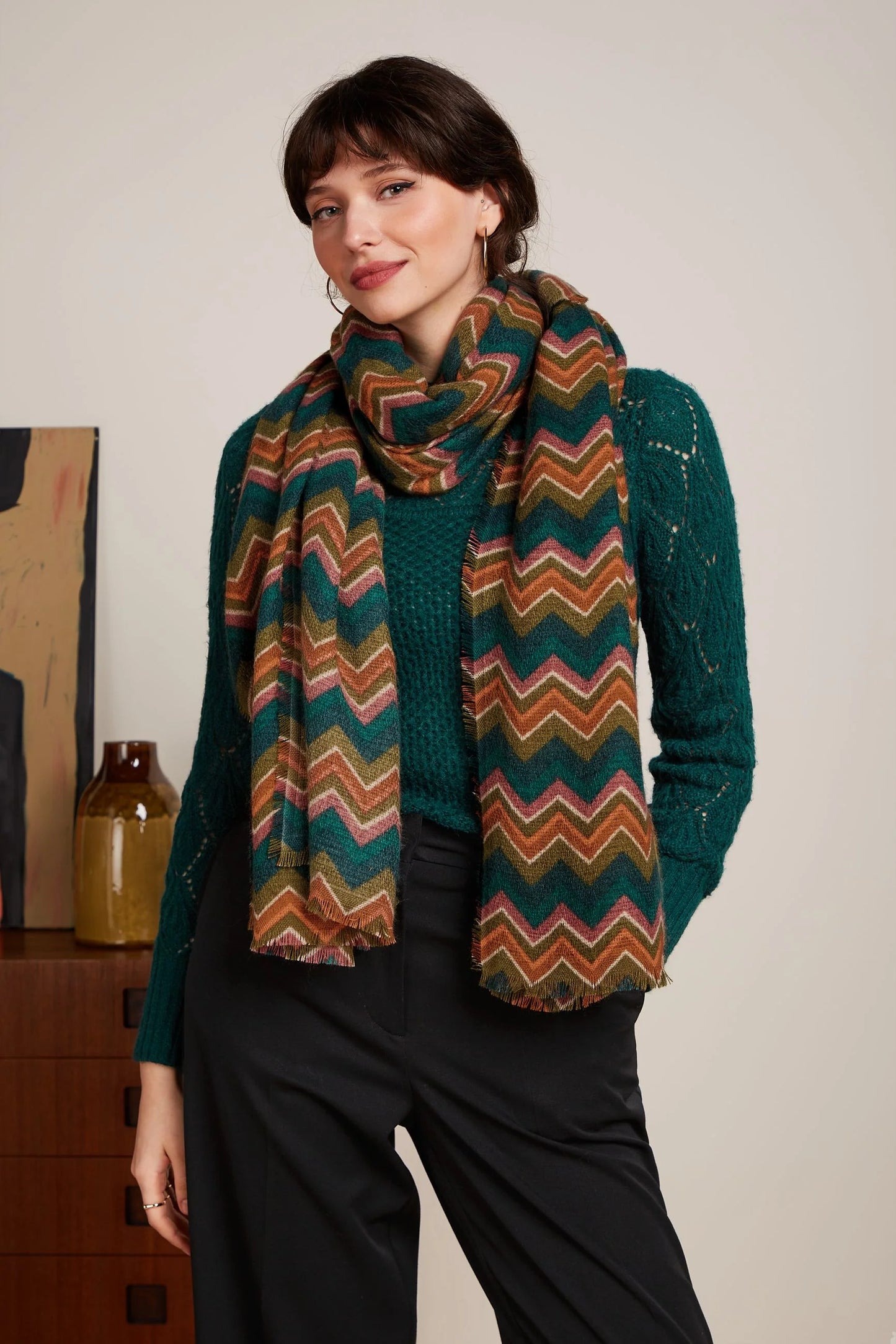 King Louie Penny Scarf Guacemole