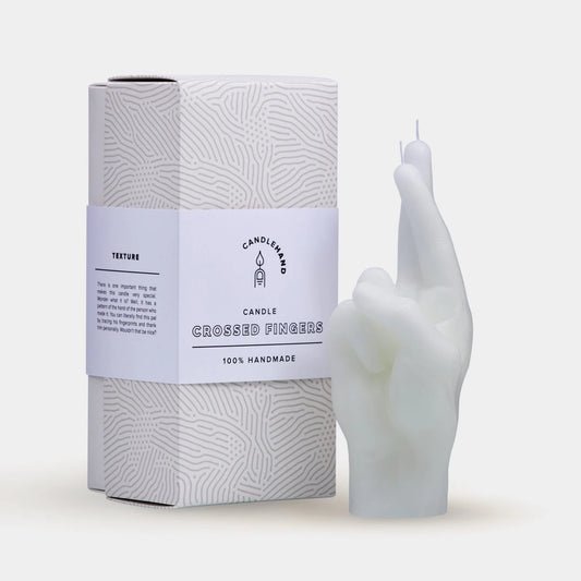 Candlehand Crossed Fingers Candle