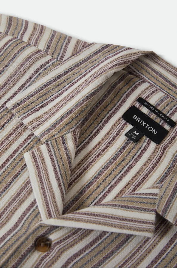 Brixton Bunker Twisted Stripe S/S Shirt