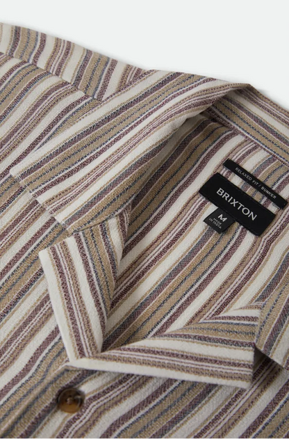 Brixton Bunker Twisted Stripe S/S Shirt