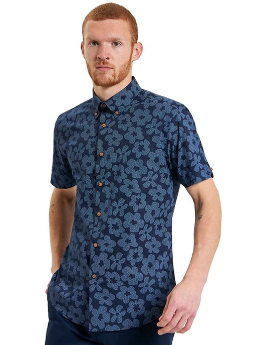 Ben Sherman BS025 Blue Floral Print